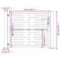 Preview: Gartentor 105x105 cm Cortenstahl Quadratisches Design