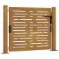Preview: Gartentor 105x105 cm Cortenstahl Quadratisches Design