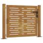 Preview: Gartentor 105x105 cm Cortenstahl Quadratisches Design