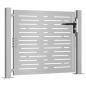 Preview: Gartentor 105x105 cm Cortenstahl Quadratisches Design