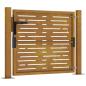 Preview: Gartentor 105x105 cm Cortenstahl Quadratisches Design