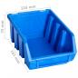 Preview: Stapelboxen 20 Stk. Blau Kunststoff