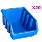 Preview: Stapelboxen 20 Stk. Blau Kunststoff