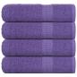 Preview: ARDEBO.de - Handtücher 4 Stk. Lila 50x100 cm 360 g/m² 100% Baumwolle