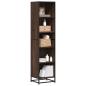 Preview: ARDEBO.de - Bücherregal Braun Eichen-Optik 40x35x170,5 cm Holzwerkstoff