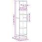 Preview: Bücherregal Braun Eichen-Optik 40x35x170,5 cm Holzwerkstoff