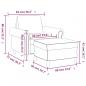 Preview: Sessel mit Hocker Dunkelgrau 60 cm Samt