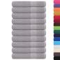 Preview: Saunatücher 10 Stk. Grau 80x200 cm 360 g/m² 100% Baumwolle