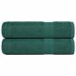 Preview: Duschtücher 2 Stk. Grün 70x140 cm 360 g/m² 100% Baumwolle