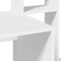 Preview: Schreibtisch mit Regal Weiß 100x45x140 cm Holzwerkstoff