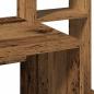 Preview: Schreibtisch mit Regal Altholz-Optik 100x45x140cm Holzwerkstoff