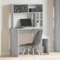 Preview: Schreibtisch mit Regal Grau Sonoma 100x45x140 cm Holzwerkstoff