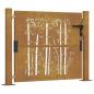 Preview: Gartentor 105x80 cm Cortenstahl Bambus-Design