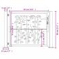 Preview: Gartentor 105x80 cm Cortenstahl Bambus-Design