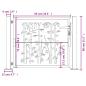 Preview: Gartentor 105x80 cm Cortenstahl Bambus-Design