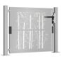 Preview: Gartentor 105x80 cm Cortenstahl Bambus-Design