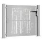 Preview: Gartentor 105x80 cm Cortenstahl Bambus-Design