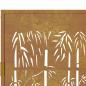 Preview: Gartentor 105x80 cm Cortenstahl Bambus-Design