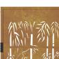 Preview: Gartentor 105x80 cm Cortenstahl Bambus-Design