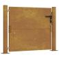 Preview: Gartentor 105x80 cm Cortenstahl