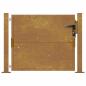 Preview: Gartentor 105x80 cm Cortenstahl