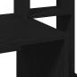 Preview: Schreibtisch mit Regal Schwarz 100x45x140 cm Holzwerkstoff