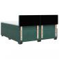 Preview: Boxspringbett mit Matratze Dunkelgrün 200x200 cm Samt