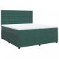 Preview: Boxspringbett mit Matratze Dunkelgrün 200x200 cm Samt