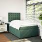 Preview: Boxspringbett mit Matratze Dunkelgrün 120x190 cm Samt