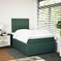 Preview: Boxspringbett mit Matratze Dunkelgrün 120x190 cm Samt