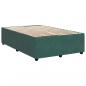 Preview: Boxspringbett mit Matratze Dunkelgrün 120x200 cm Samt