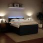 Preview: Boxspringbett mit Matratze Schwarz 160x200 cm Samt