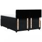 Preview: Boxspringbett mit Matratze Schwarz 160x200 cm Samt