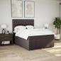 Preview: Boxspringbett mit Matratze Dunkelbraun 160x200 cm Stoff
