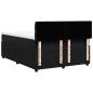 Preview: Boxspringbett mit Matratze Schwarz 160x200 cm Samt