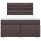 Preview: Boxspringbett mit Matratze Dunkelbraun 160x200 cm Stoff