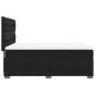 Preview: Boxspringbett mit Matratze Schwarz 160x200 cm Samt