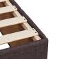 Preview: Boxspringbett mit Matratze Dunkelbraun 160x200 cm Stoff