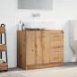 Preview: Waschbeckenschrank Artisan-Eiche 63x30x54 cm Holzwerkstoff