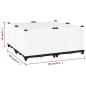 Preview: Hochbeet 80x80x38 cm Polypropylen
