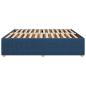Preview: Bettgestell ohne Matratze Blau 200x200 cm Stoff