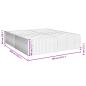 Preview: Bettgestell ohne Matratze Blau 200x200 cm Stoff