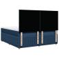 Preview: Boxspringbett mit Matratze Blau 200x200 cm Stoff
