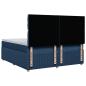 Preview: Boxspringbett mit Matratze Blau 200x200 cm Stoff