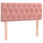 Preview: Boxspringbett mit Matratze Rosa 100x200 cm Samt