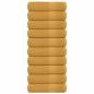 Preview: ARDEBO.de - Badetücher 10 Stk. Golden 100x150 cm 360 g/m² 100% Baumwolle