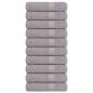 Preview: ARDEBO.de - Duschtücher 10 Stk. Grau 70x140 cm 360 g/m² 100% Baumwolle