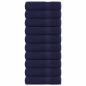 Preview: ARDEBO.de - Handtücher 10 Stk. Marineblau 50x100 cm 360 g/m² 100% Baumwolle