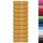 Preview: Seiftücher 10 Stk. Golden 30x30 cm 360 g/m² 100% Baumwolle