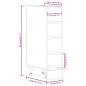 Preview: Unterschrank Grau Sonoma 20x44,5x81,5 cm Holzwerkstoff